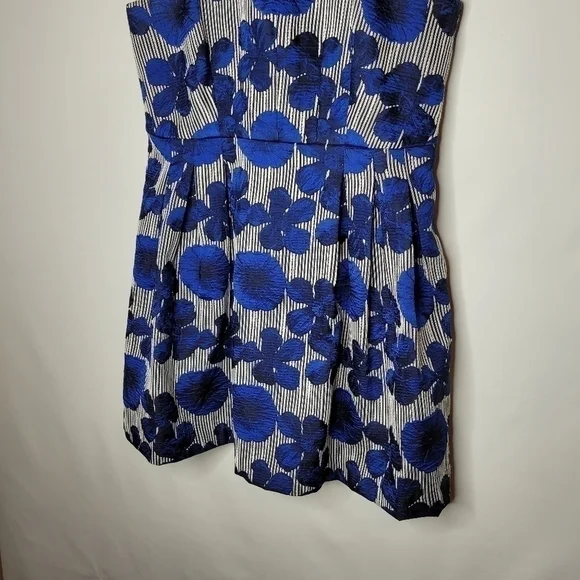 Badgley Mischka Liliana Blue Floral Dress - Picture 7 of 12